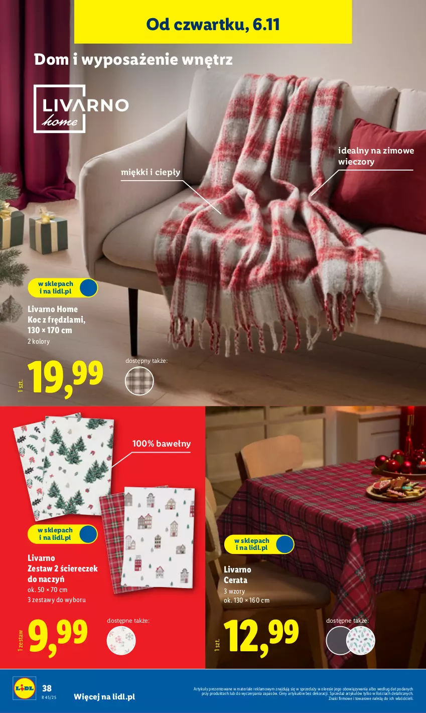 Gazetka promocyjna Lidl - GAZETKA - ważna 03.11 do 07.11.2025 - strona 42 - produkty: Ivar, Koc