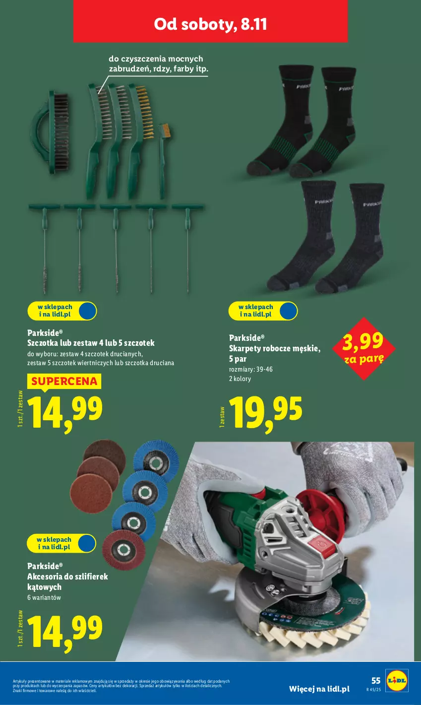 Gazetka promocyjna Lidl - GAZETKA - ważna 03.11 do 07.11.2025 - strona 59 - produkty: Fa, Karp, Parkside, Szczotka, Szczotka druciana