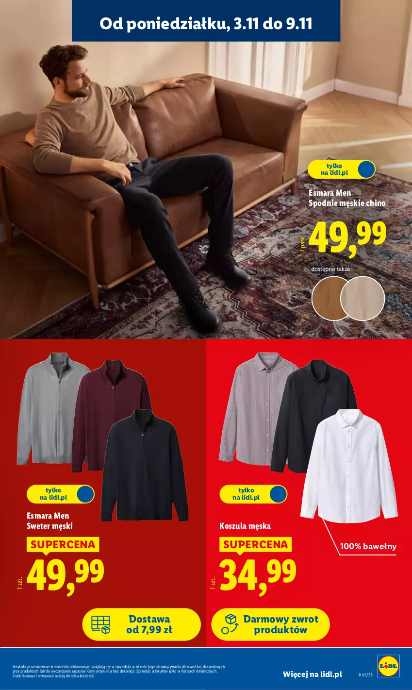 Gazetka promocyjna Lidl - GAZETKA - ważna 03.11 do 07.11.2025 - strona 9 - produkty: Kosz, Koszula, Spodnie, Sweter