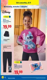Gazetka promocyjna Lidl - GAZETKA - Gazetka - ważna od 07.11 do 07.11.2025 - strona 48 - produkty: Sok, Gin, Dres, Disney, Legginsy, Dzieci, Bluza, Bluza dresowa