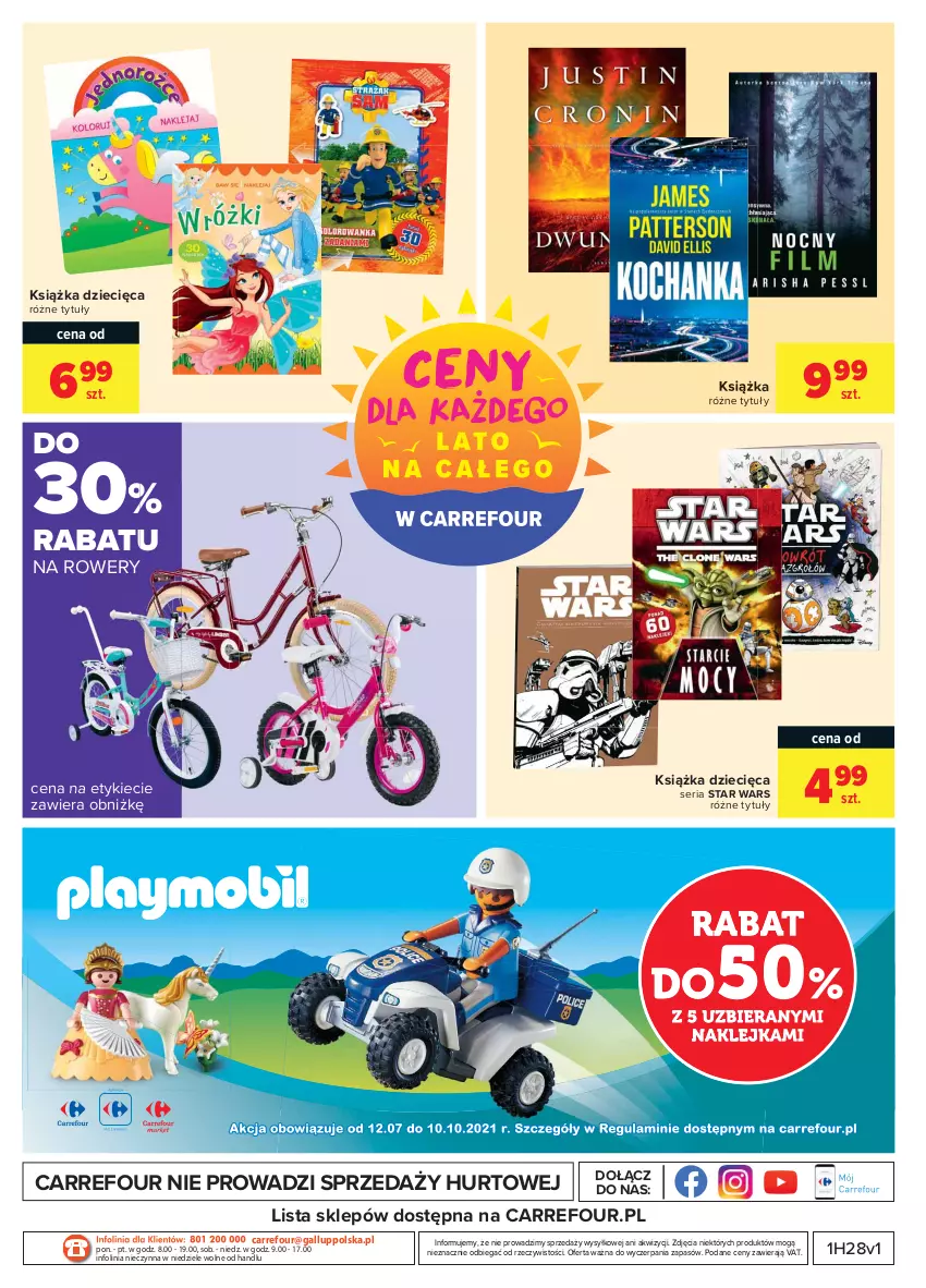 Gazetka promocyjna Carrefour - Gazetka Carrefour - ważna 12.07 do 24.07.2021 - strona 37 - produkty: Dzieci, Książka, O nas, Rower, Ser, Star Wars