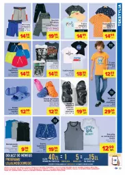 Gazetka promocyjna Carrefour - Gazetka Carrefour - Gazetka - ważna od 24.07 do 24.07.2021 - strona 33 - produkty: Klapki, Szorty, Bermudy, Spodnie jeans, Sandał, Kosz, T-shirt, Koszulka, Dzieci, Spodnie