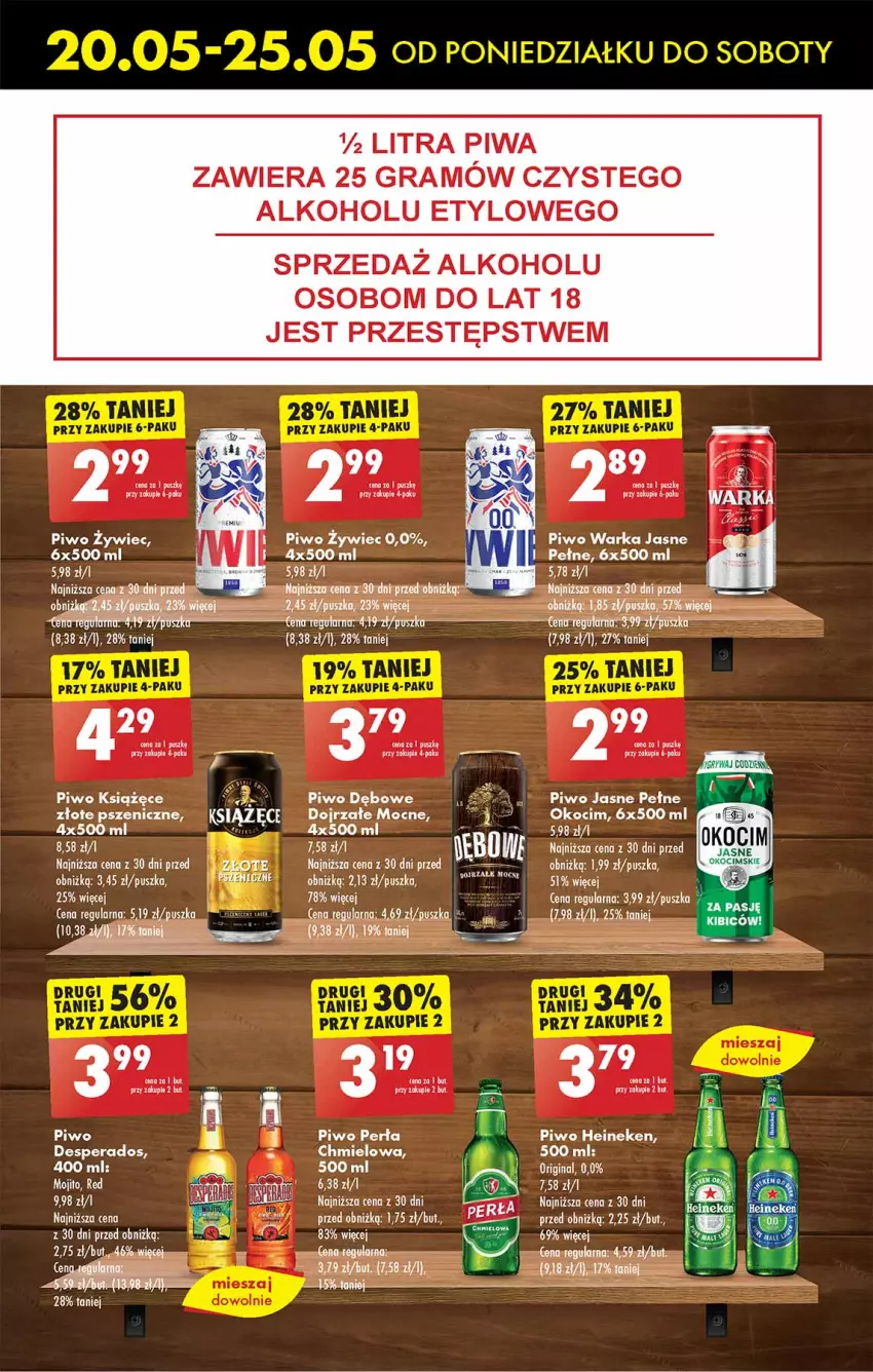 Gazetka promocyjna Biedronka - Od poniedzialku - ważna 20.05 do 25.05.2024 - strona 39 - produkty: Desperados, Fa, Gin, Gra, Heineken, Koc, Książęce, Perła, Piwa, Piwo, Piwo jasne