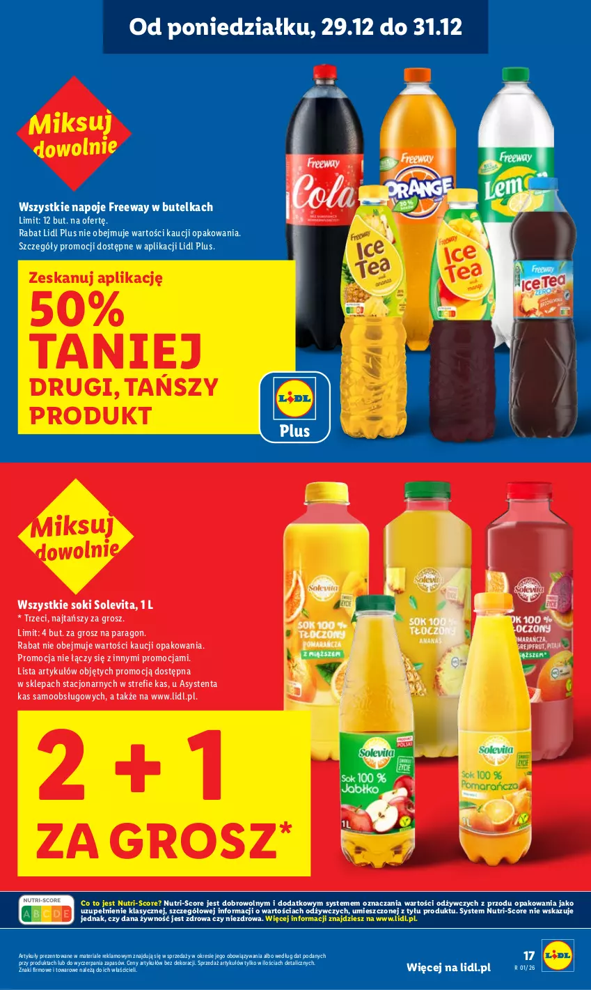 Gazetka promocyjna Lidl - GAZETKA - ważna 29.12 do 31.12.2025 - strona 17 - produkty: Napoje, Sok