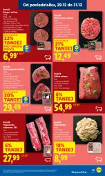 Gazetka promocyjna Lidl - GAZETKA - Gazetka - ważna od 31.12 do 31.12.2025 - strona 29 - produkty: Polędwiczka wieprzowa, Stek, Burger, Udziec wołowy, Flaki, Flaki wołowe
