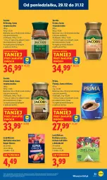 Gazetka promocyjna Lidl - GAZETKA - Gazetka - ważna od 31.12 do 31.12.2025 - strona 53 - produkty: Torebka, Kawa rozpuszczalna, Kawa mielona, Kawa, Herbata czarna, Jacobs Krönung, Prima, Owoce, Jacobs, Herbata