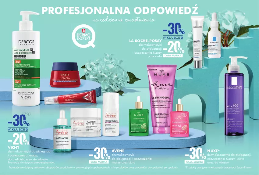 Gazetka promocyjna Super Pharm - ważna 12.09 do 06.10.2024 - strona 5 - produkty: Antyperspirant, Avène, Kosmetyki do pielęgnacji, La Roche-Posay, Makijaż, Nuxe, Vichy