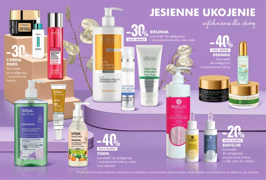 Gazetka promocyjna Super Pharm - ważna 12.09 do 06.10.2024 - strona 7 - produkty: Basiclab, Bielenda, Dermika, Kosmetyki do pielęgnacji, L’Oréal, Tołpa