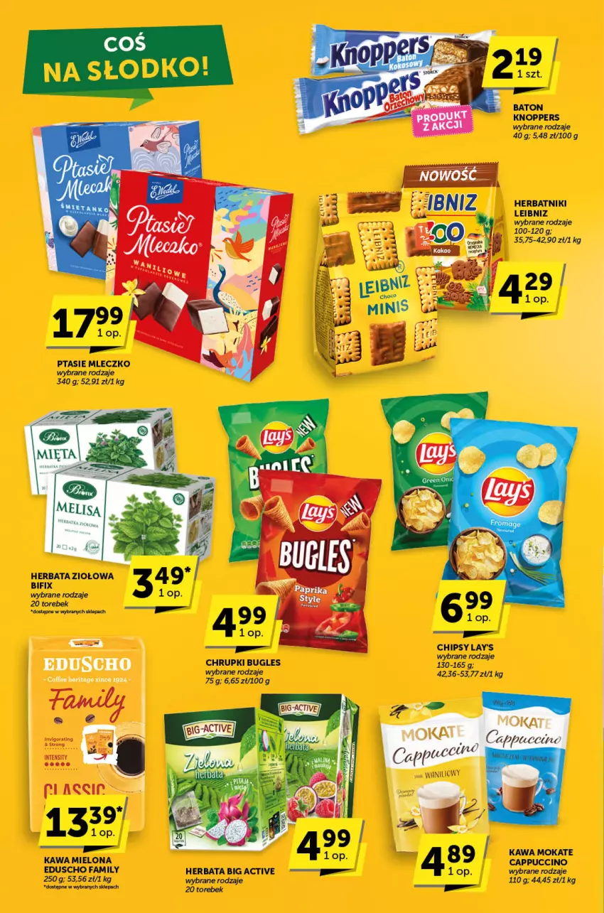 Gazetka promocyjna ABC - ważna 15.05 do 27.05.2025 - strona 10 - produkty: Baton, Cappuccino, Chipsy, Chrupki, Fa, Herbata, Herbatniki, Kawa, Knoppers, Mleczko, Ptasie mleczko