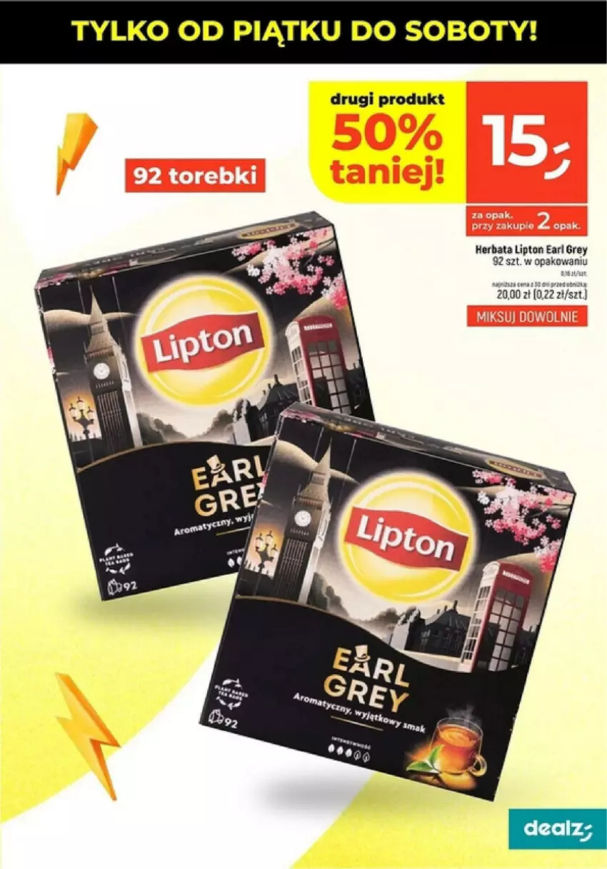 Gazetka promocyjna Dealz - ważna 27.12 do 31.12.2024 - strona 24 - produkty: Earl Grey, Herbata, Lipton