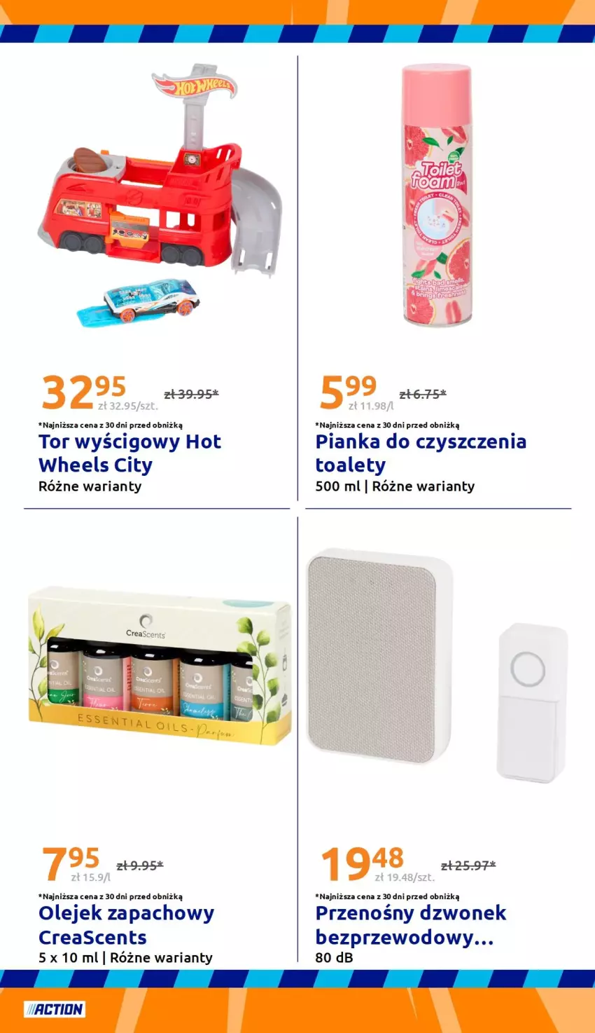 Gazetka promocyjna Action - Gazetka tydzień 36 2026 - ważna 02.09 do 08.09.2026 - strona 27 - produkty: Dzwonek, Hot Wheels, Olej, Pianka do czyszczenia, Tor wyścigowy