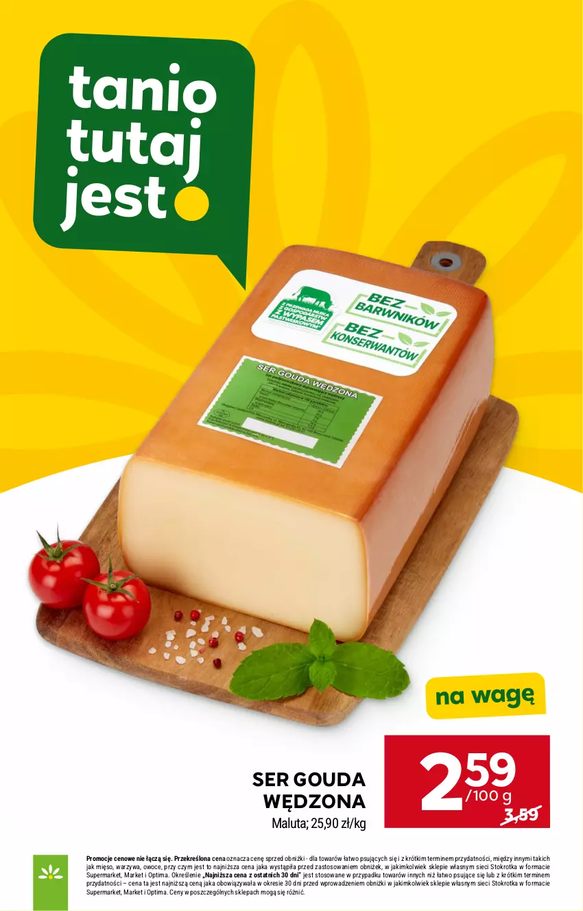 Gazetka promocyjna Stokrotka - Market - ważna 07.05 do 13.05.2026 - strona 25 - produkty: Gouda, Mięso, Optima, Owoce, Ser, Warzywa