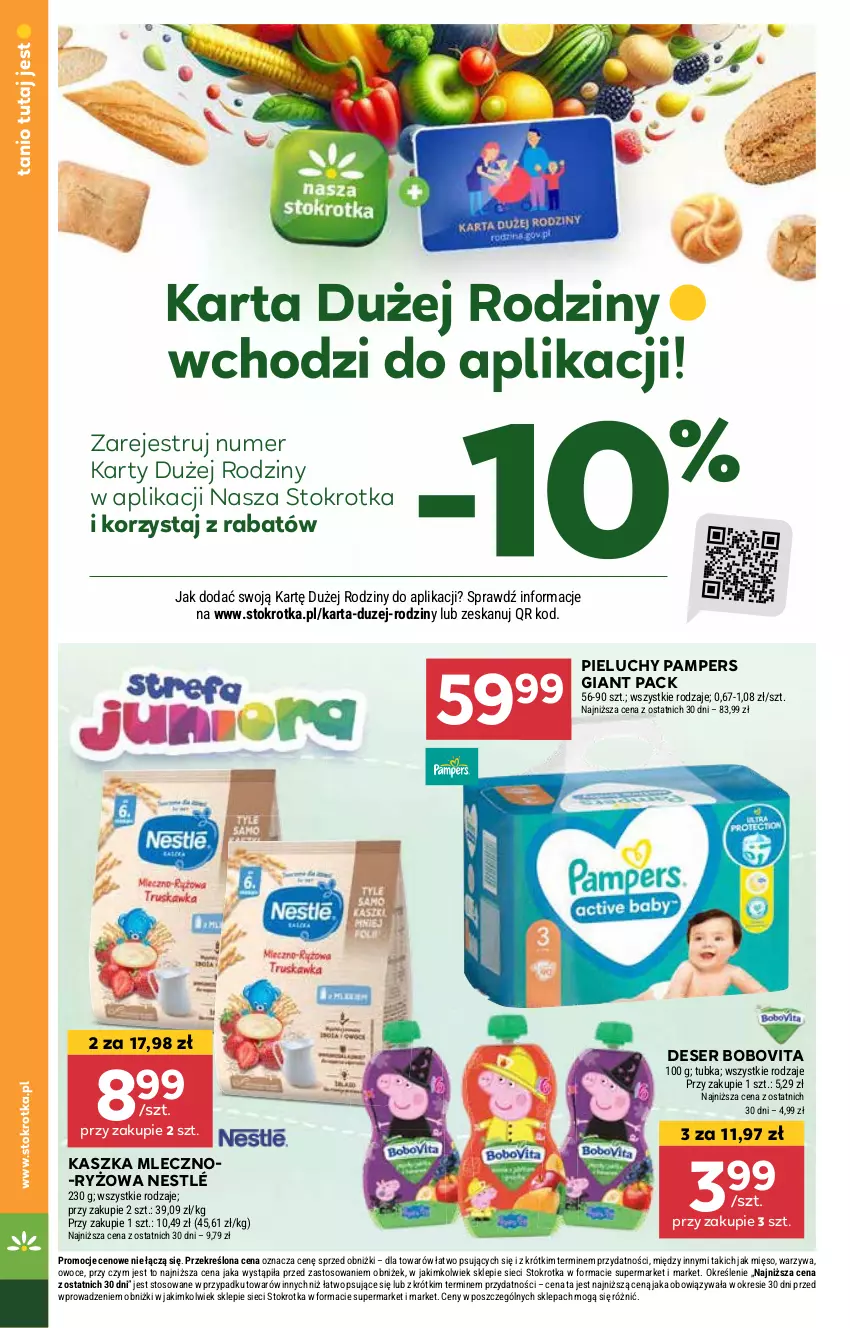 Gazetka promocyjna Stokrotka - Supermarket Opole/Radom - ważna 03.01 do 08.01.2025 - strona 18 - produkty: BoboVita, Deser, Mięso, Nestlé, Owoce, Pampers, Pieluchy, Ryż, Ser, Warzywa