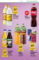 Gazetka promocyjna Żabka - Gazetka - ważna od 21.09 do 21.09.2021 - strona 24 - produkty: Hoop, Sok, Napój energetyczny, Red Bull, O nas, Schweppes, Tymbark, Napój, Nektar, Hortex