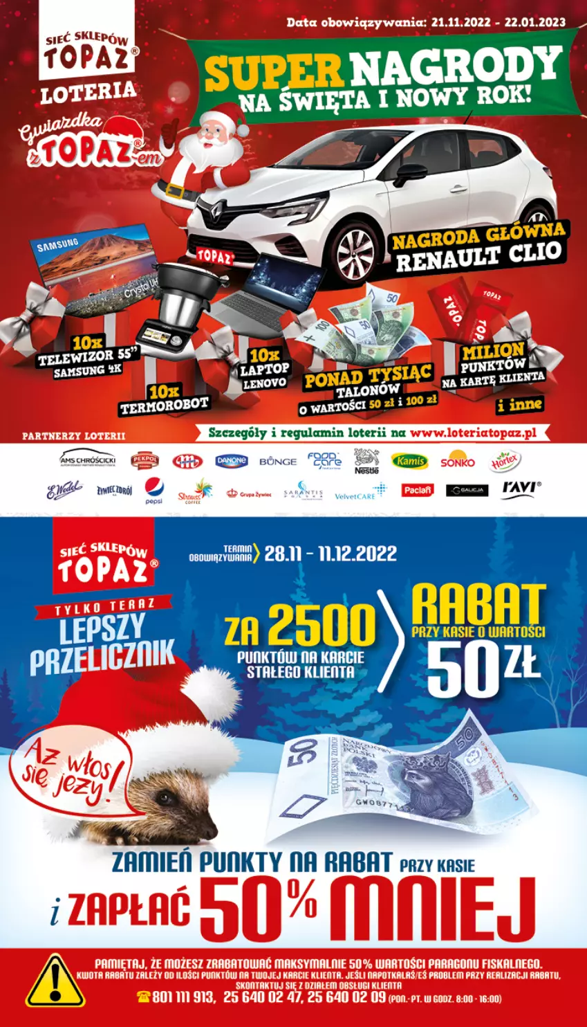 Gazetka promocyjna Topaz - Gazetka - ważna 01.12 do 07.12.2022 - strona 2 - produkty: Pepsi, Velvet