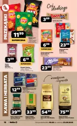 Gazetka promocyjna Netto - Od Poniedziałku - Gazetka - ważna od 23.08 do 23.08.2025 - strona 16 - produkty: Ketchup, Cheetos, Kawa rozpuszczalna, Kawa ziarnista, Brit, Papryka, Chipsy, Dallmayr, Kawa mielona, Kawa, Herbata czarna, Jacobs Krönung, Chrupki, Twix, Pizza, Mleczko, Precle, Czekolada, Ptasie mleczko, Limonka, Baton, Mocca Fix Gold, Jacobs, Woseba, Herbata, Lay’s, Mamba, Guma rozpuszczalna, Milka
