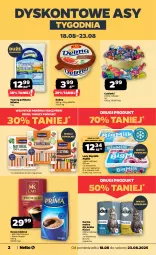 Gazetka promocyjna Netto - Od Poniedziałku - Gazetka - ważna od 23.08 do 23.08.2025 - strona 2 - produkty: Gra, Twaróg, Cukier, Parówki, Big Milk, Karma mokra dla kotów, Kawa mielona, Kawa, Lody, Tarczyński, Prima, Algida, Twaróg półtłusty, Delma, Cukierki, LG