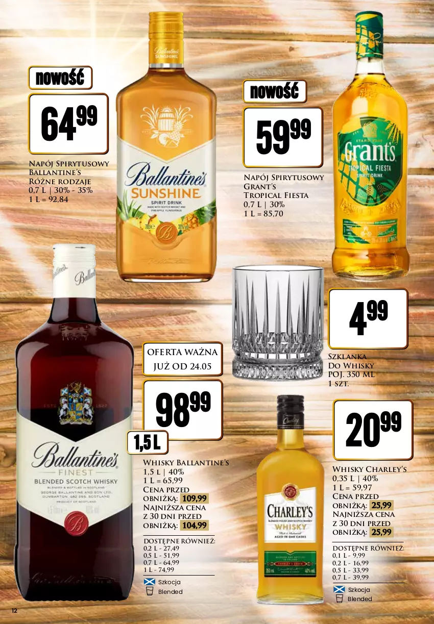 Gazetka promocyjna Dino - Katalog alkoholowy / maj 2024 - ważna 27.05 do 01.06.2024 - strona 12 - produkty: Gra, Koc, Napój, Szklanka, Tropical, Whisky