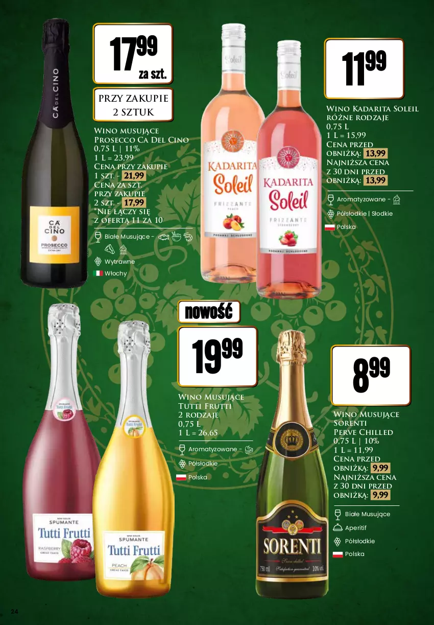 Gazetka promocyjna Dino - Katalog alkoholowy / maj 2024 - ważna 27.05 do 01.06.2024 - strona 24 - produkty: Mus, Prosecco, Wino, Wino musujące
