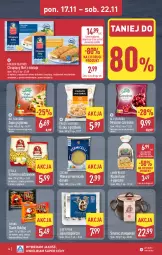 Gazetka promocyjna Aldi - Pełna oferta - Gazetka - ważna od 22.11 do 22.11.2025 - strona 14 - produkty: Mozzarella, All Seasons, Makaron, Sos, Ser, Rum, Mus, Zupa, Jaja, Prosciutto, Filet z mintaja, Golden Seafood, Smalec, Mintaj