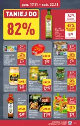 Gazetka promocyjna Aldi - Pełna oferta - Gazetka - ważna od 22.11 do 22.11.2025 - strona 15 - produkty: Majonez, Sałatka, All Seasons, Warzywa, Mus, Gin, Makrelą, Korniszony, Bell, Winiary, Dega, Golden Seafood, Sałat, Szprot, Tuńczyk, King’s Crown, Kubuś, Oliwa z oliwek, Bella, Olej, Danie gotowe, Oliwa