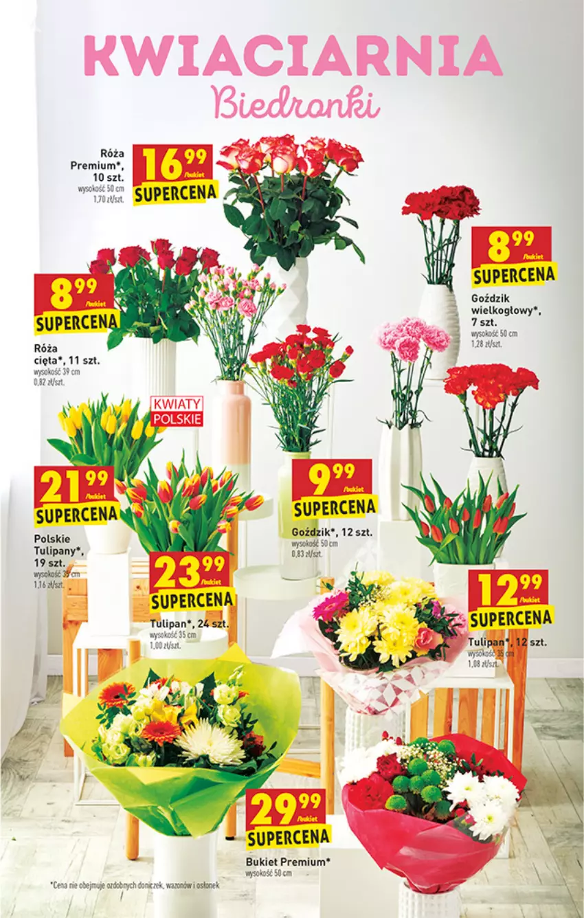 Gazetka promocyjna Biedronka - W tym tygodniu PN - ważna 08.03 do 13.03.2021 - strona 7 - produkty: Bukiet, Róża, Tulipan