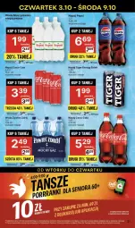 Gazetka promocyjna Delikatesy Centrum - NOWA GAZETKA Delikatesy Centrum od 3 października! 3-9.10.2024 - Gazetka - ważna od 09.10 do 09.10.2024 - strona 21 - produkty: Coca-Cola, Tiger, Napój