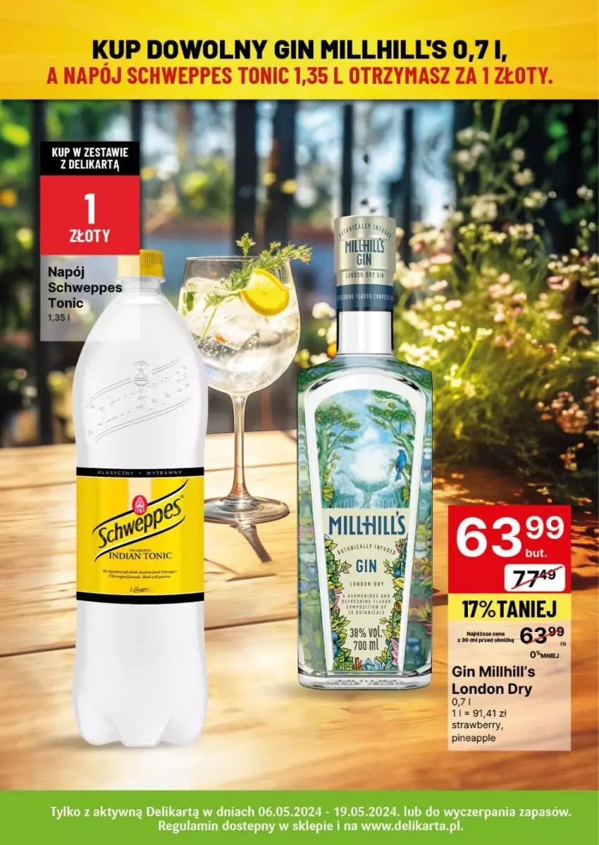 Gazetka promocyjna Delikatesy Centrum - DeliBarek DC19-DC20 - ważna 06.05 do 19.05.2024 - strona 15 - produkty: Fa, Gin, Napój, Schweppes