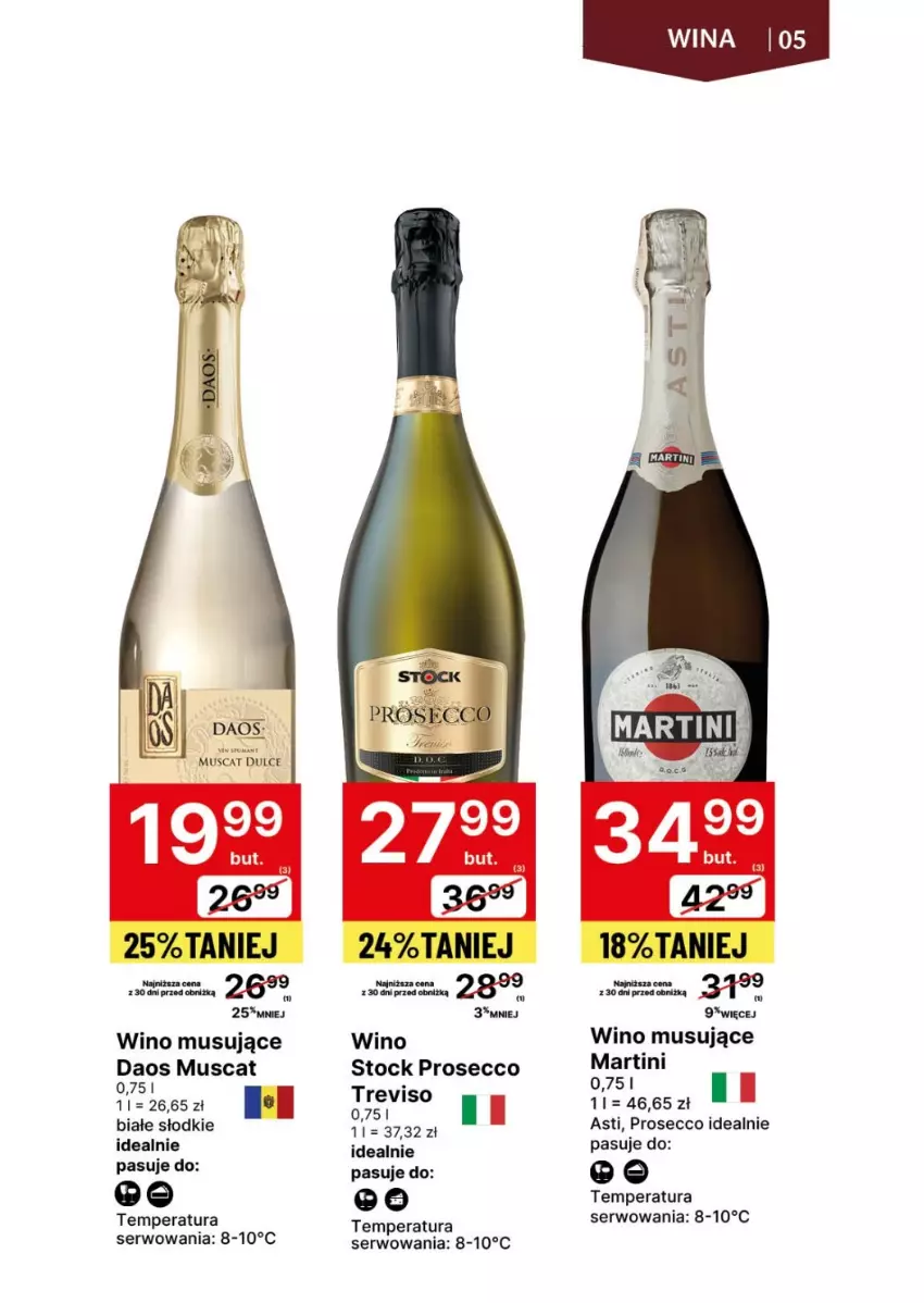 Gazetka promocyjna Delikatesy Centrum - DeliBarek DC19-DC20 - ważna 06.05 do 19.05.2024 - strona 5 - produkty: Martini, Mus, Prosecco, Ser, Stock, Wino, Wino musujące