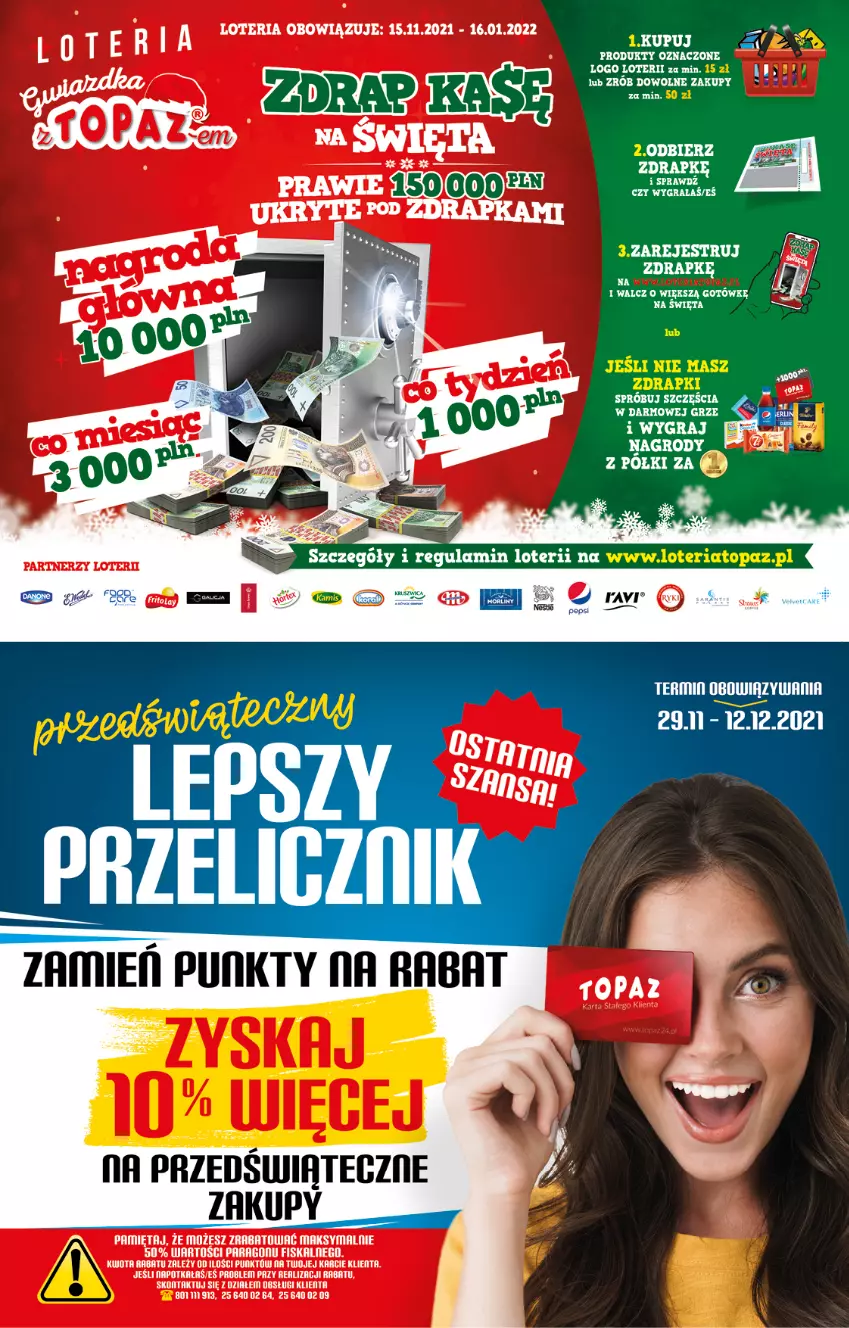 Gazetka promocyjna Topaz - Gazetka - ważna 09.12 do 15.12.2021 - strona 2 - produkty: Mięta, Por, Top