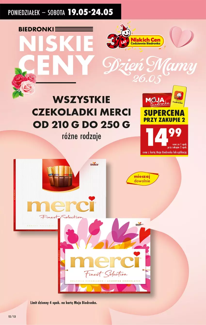 Gazetka promocyjna Biedronka - Od Poniedziałku - ważna 19.05 do 24.05.2025 - strona 12 - produkty: Merci