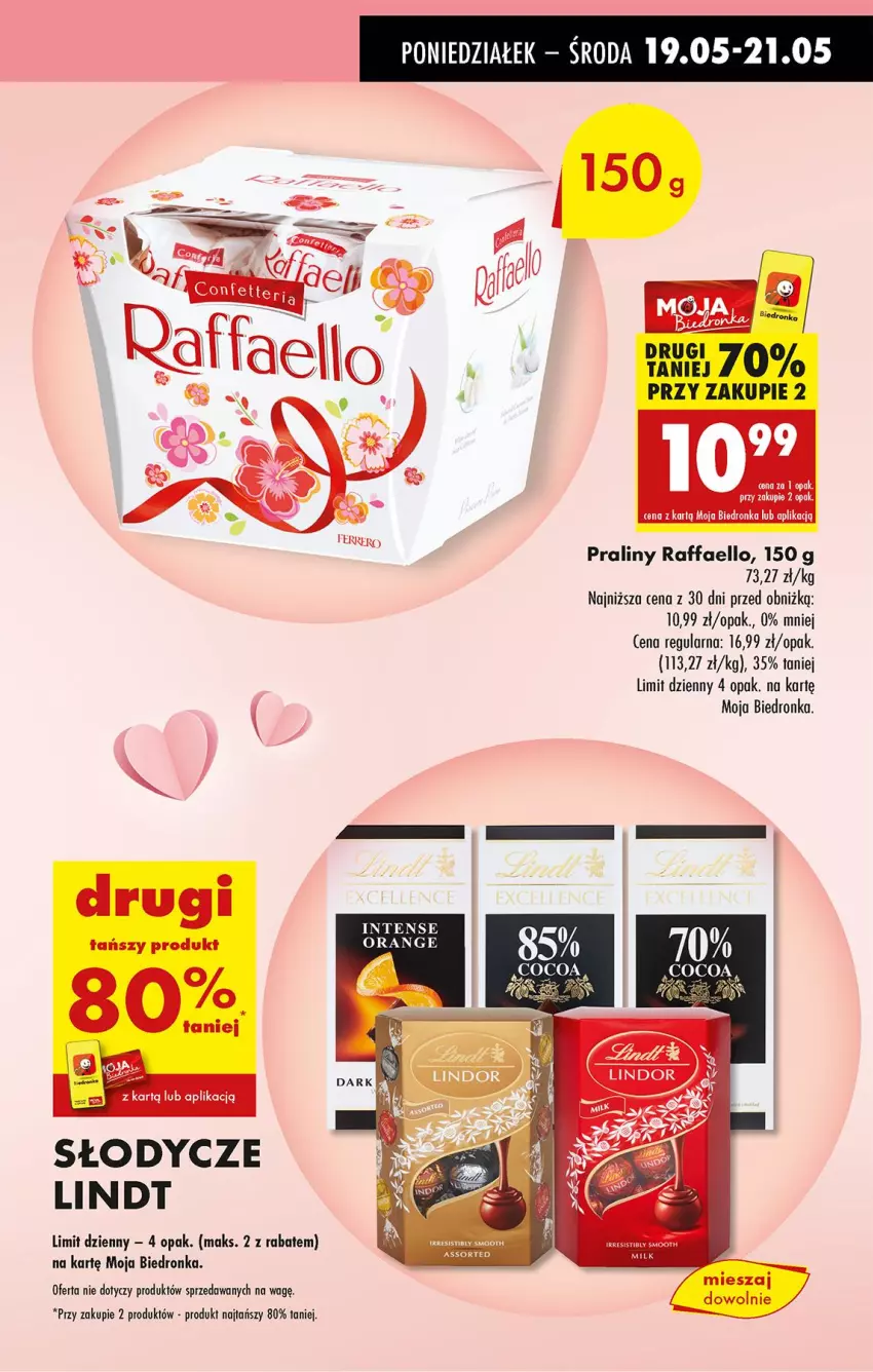 Gazetka promocyjna Biedronka - Od Poniedziałku - ważna 19.05 do 24.05.2025 - strona 13 - produkty: Fa, Lindt, Praliny, Raffaello