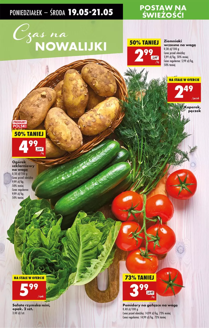 Gazetka promocyjna Biedronka - Od Poniedziałku - ważna 19.05 do 24.05.2025 - strona 22 - produkty: Pomidory, Sałat