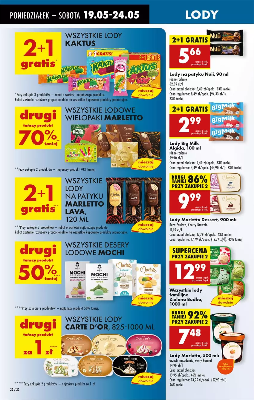 Gazetka promocyjna Biedronka - Od Poniedziałku - ważna 19.05 do 24.05.2025 - strona 36 - produkty: Algida, Big Milk, Brownie, Fa, LG, Lody, Ser, Zielona Budka