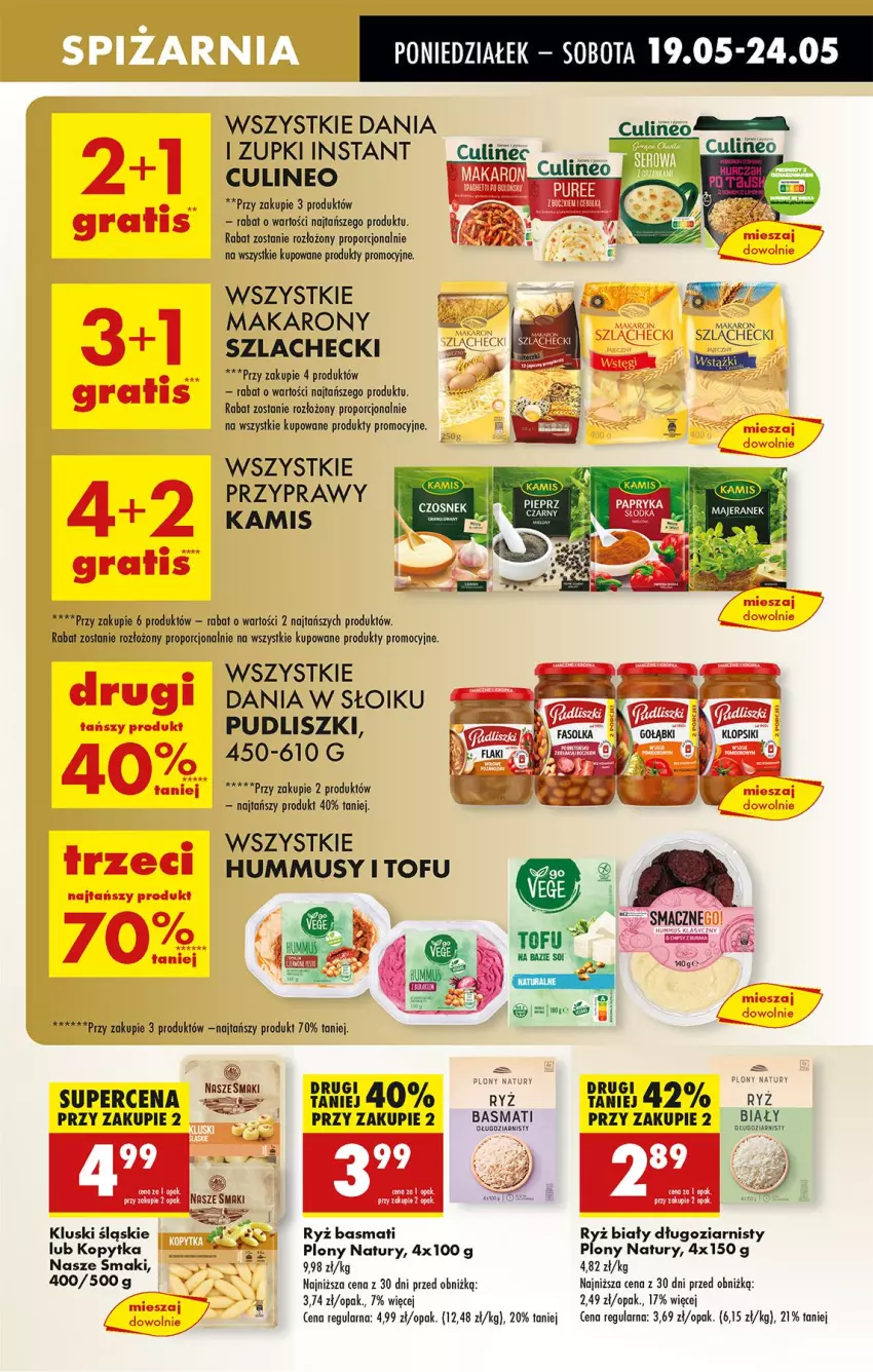 Gazetka promocyjna Biedronka - Od Poniedziałku - ważna 19.05 do 24.05.2025 - strona 39 - produkty: Gra, Hummus, Kamis, Kopytka, Mus, Por, Przyprawy, Ryż, Ryż basmati, Ryż biały, Top
