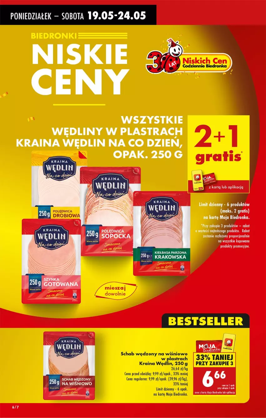 Gazetka promocyjna Biedronka - Od Poniedziałku - ważna 19.05 do 24.05.2025 - strona 6 - produkty: Polędwica, Por