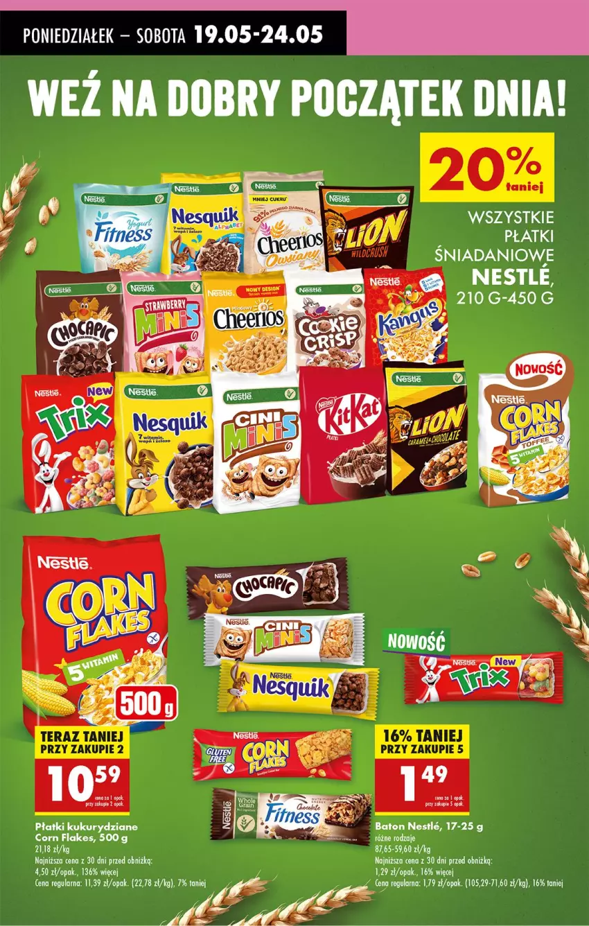 Gazetka promocyjna Biedronka - Od Poniedziałku - ważna 19.05 do 24.05.2025 - strona 61 - produkty: Baton, Corn flakes, Danio, Tera