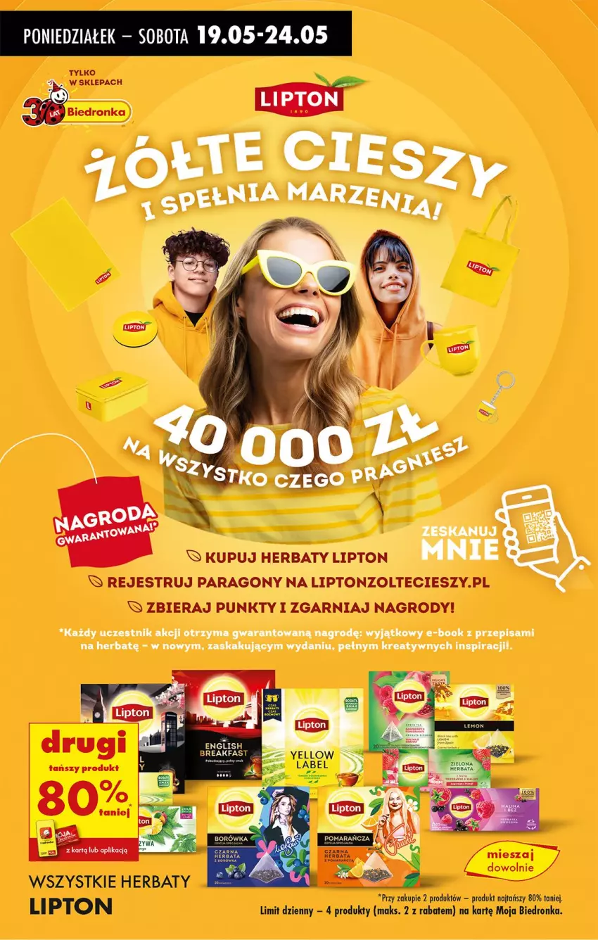 Gazetka promocyjna Biedronka - Od Poniedziałku - ważna 19.05 do 24.05.2025 - strona 62 - produkty: Lipton