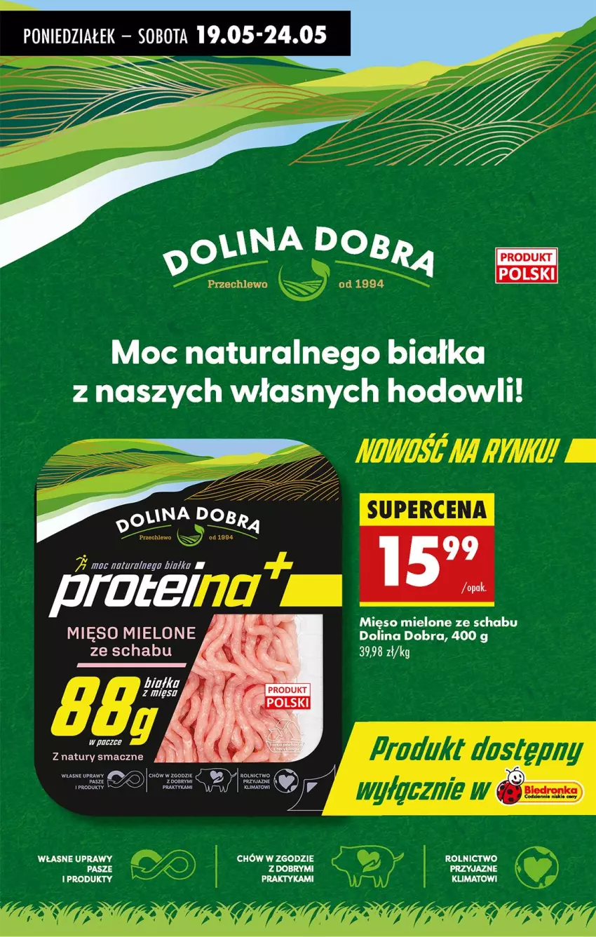 Gazetka promocyjna Biedronka - Od Poniedziałku - ważna 19.05 do 24.05.2025 - strona 64 - produkty: Mięso, Mięso mielone, Por