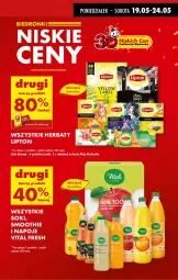 Gazetka promocyjna Biedronka - Od Poniedziałku - Gazetka - ważna od 24.05 do 24.05.2025 - strona 9 - produkty: Sok, Napoje, Lipton, Smoothie