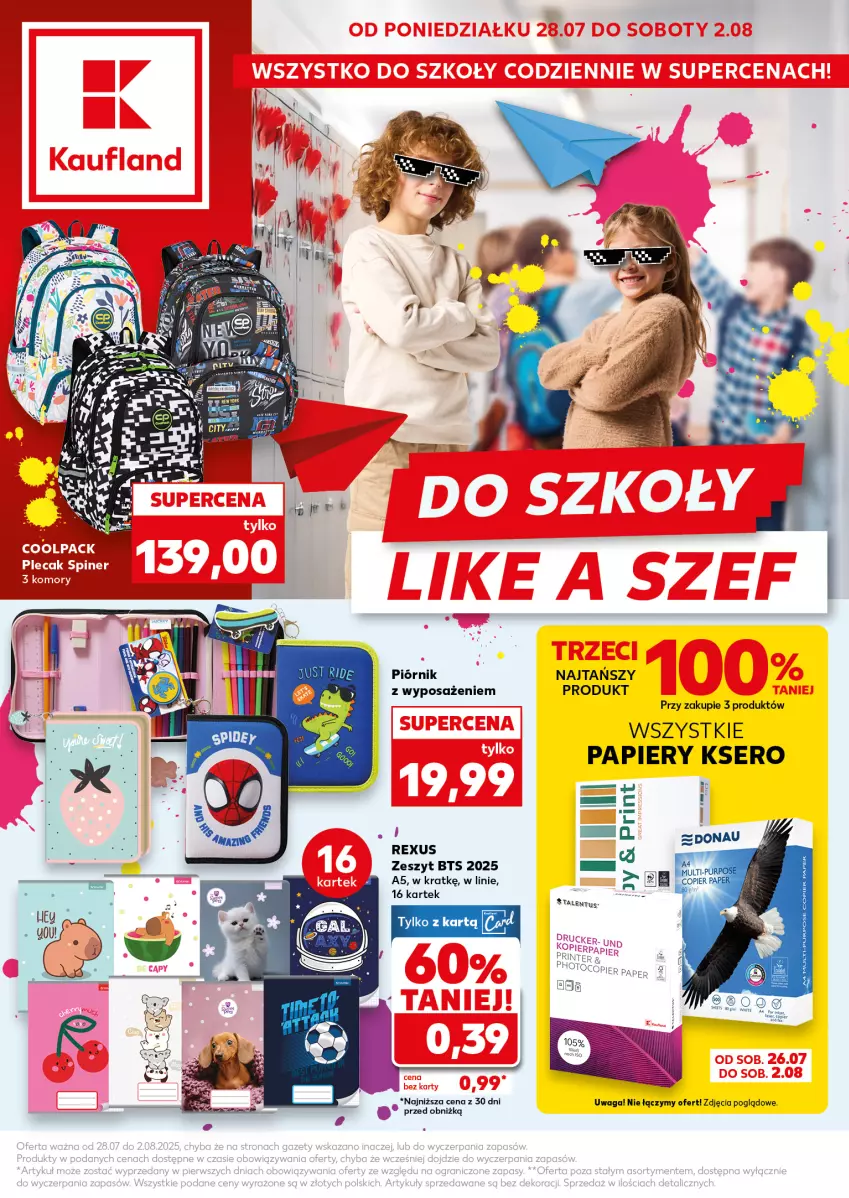 Gazetka promocyjna Kaufland - Kaufland - ważna 28.07 do 02.08.2025 - strona 1 - produkty: Piórnik, Waga