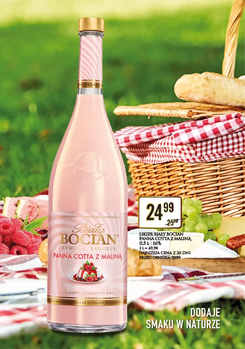 Gazetka promocyjna Dino - Katalog alkoholowy Polmos Lipiec - ważna 10.07 do 15.07.2023 - strona 7 - produkty: Biały Bocian, Likier, Panna cotta