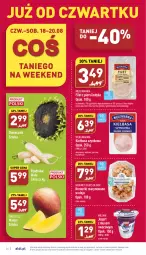 Gazetka promocyjna Aldi - Pełny katalog - Gazetka - ważna od 20.08 do 20.08.2022 - strona 24 - produkty: Mus, Jogurt, Kiełbasa szynkowa, Filet z piersi indyka, Krewetki, Mango, Olej, Kiełbasa