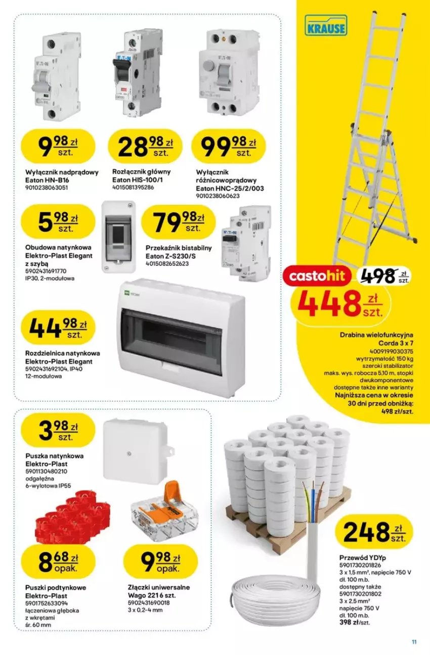 Gazetka promocyjna Castorama - ważna 26.02 do 11.03.2025 - strona 3 - produkty: Drabina, Fa, Gra, Przewód, Top, Wkręt