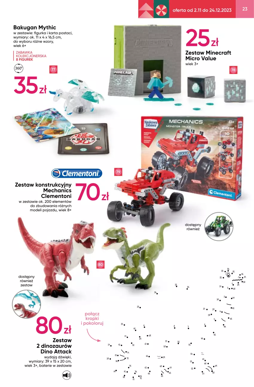 Gazetka promocyjna Pepco - Zabawki marzeń - ważna 02.11 do 22.12.2023 - strona 23 - produkty: Dinozaur, Minecraft, Pojazd, Zabawka
