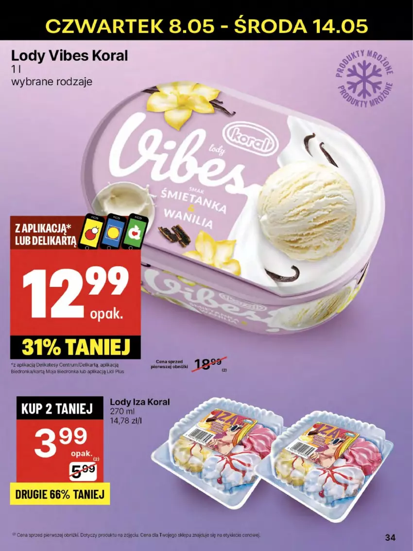 Gazetka promocyjna Delikatesy Centrum - Franczyza DC19 Czwartek - ważna 08.05 do 14.05.2025 - strona 34 - produkty: Lody, Rum