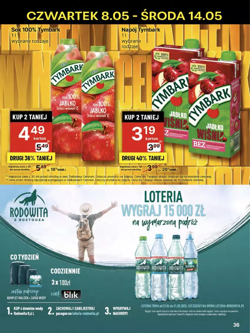 Gazetka promocyjna Delikatesy Centrum - Franczyza DC19 Czwartek - ważna 08.05 do 14.05.2025 - strona 36