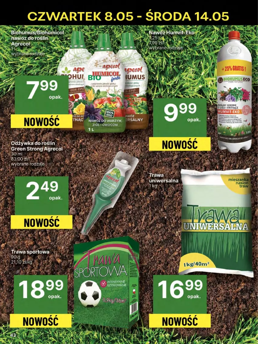 Gazetka promocyjna Delikatesy Centrum - Franczyza DC19 Czwartek - ważna 08.05 do 14.05.2025 - strona 43 - produkty: Biohumus, Mus, Ser