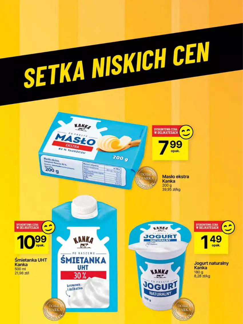 Gazetka promocyjna Delikatesy Centrum - Franczyza DC19 Czwartek - ważna 08.05 do 14.05.2025 - strona 47 - produkty: Jogurt, Jogurt naturalny, Masło