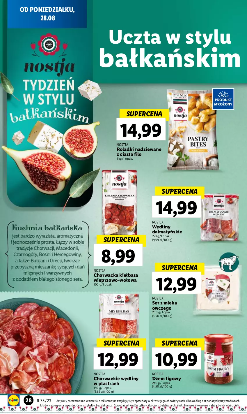 Gazetka promocyjna Lidl - GAZETKA - ważna 28.08 do 02.09.2023 - strona 42 - produkty: Dżem, Kiełbasa, Ser